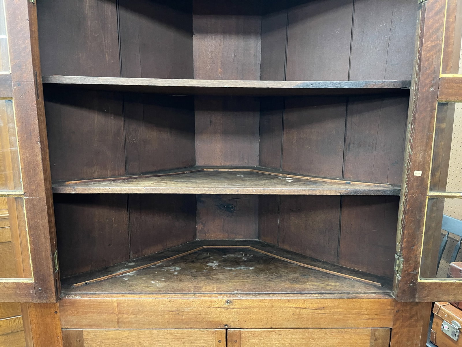 CHERRY CORNER CUPBOARD. - 3