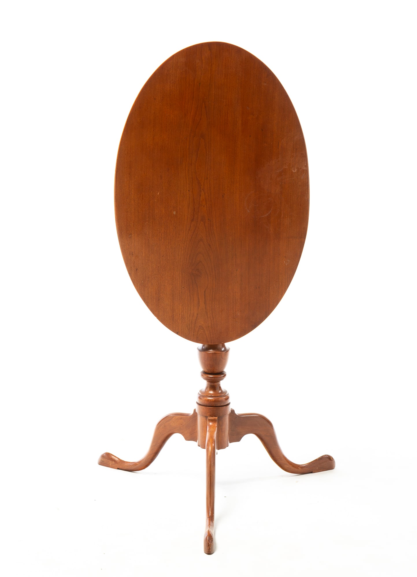 CHERRY TILT TOP CANDLESTAND. (1 of 4)