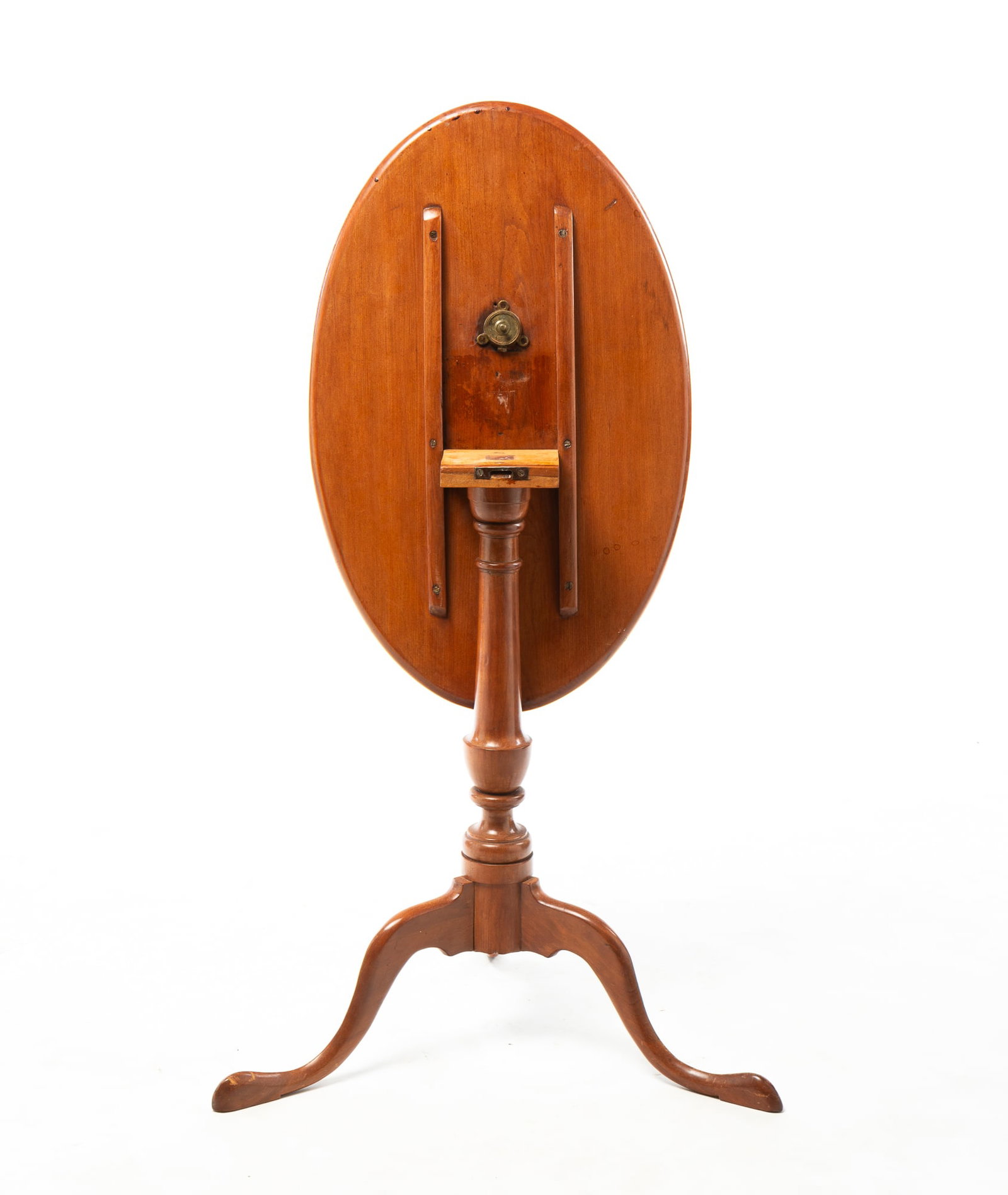 CHERRY TILT TOP CANDLESTAND. - 2