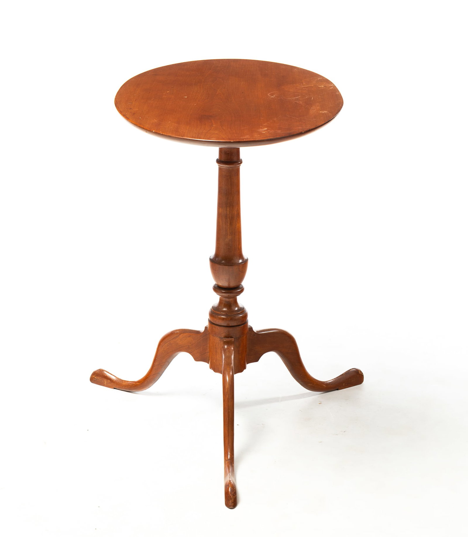 CHERRY TILT TOP CANDLESTAND. - 4