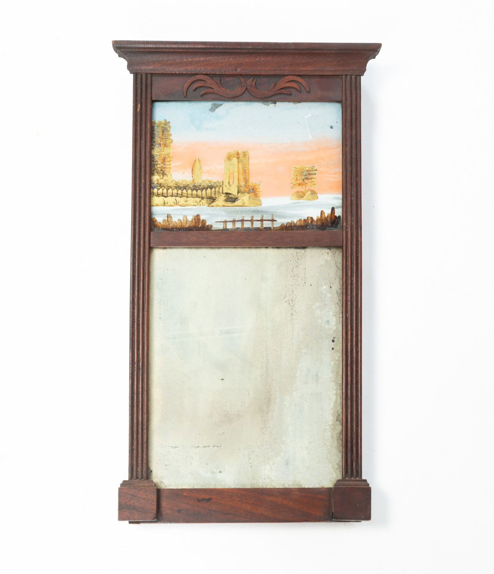 FEDERAL MIRROR WITH REVERSE PAINTED TABLET. (1 of 5)