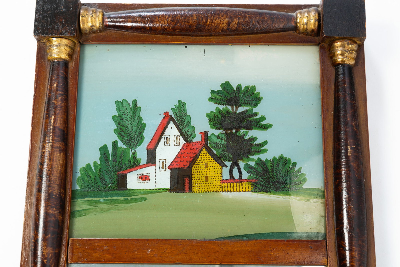 FEDERAL MIRROR WITH REVERSE PAINTED TABLET. - 2