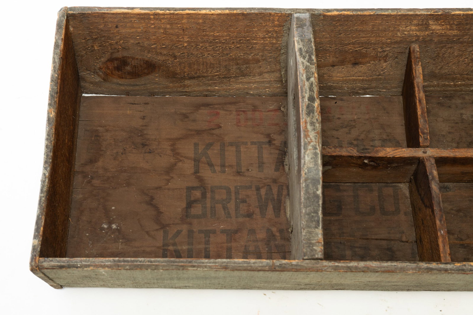 GRAY-PAINTED PINE CARRIER. - 2