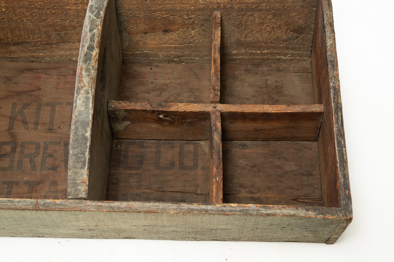 GRAY-PAINTED PINE CARRIER. - 3