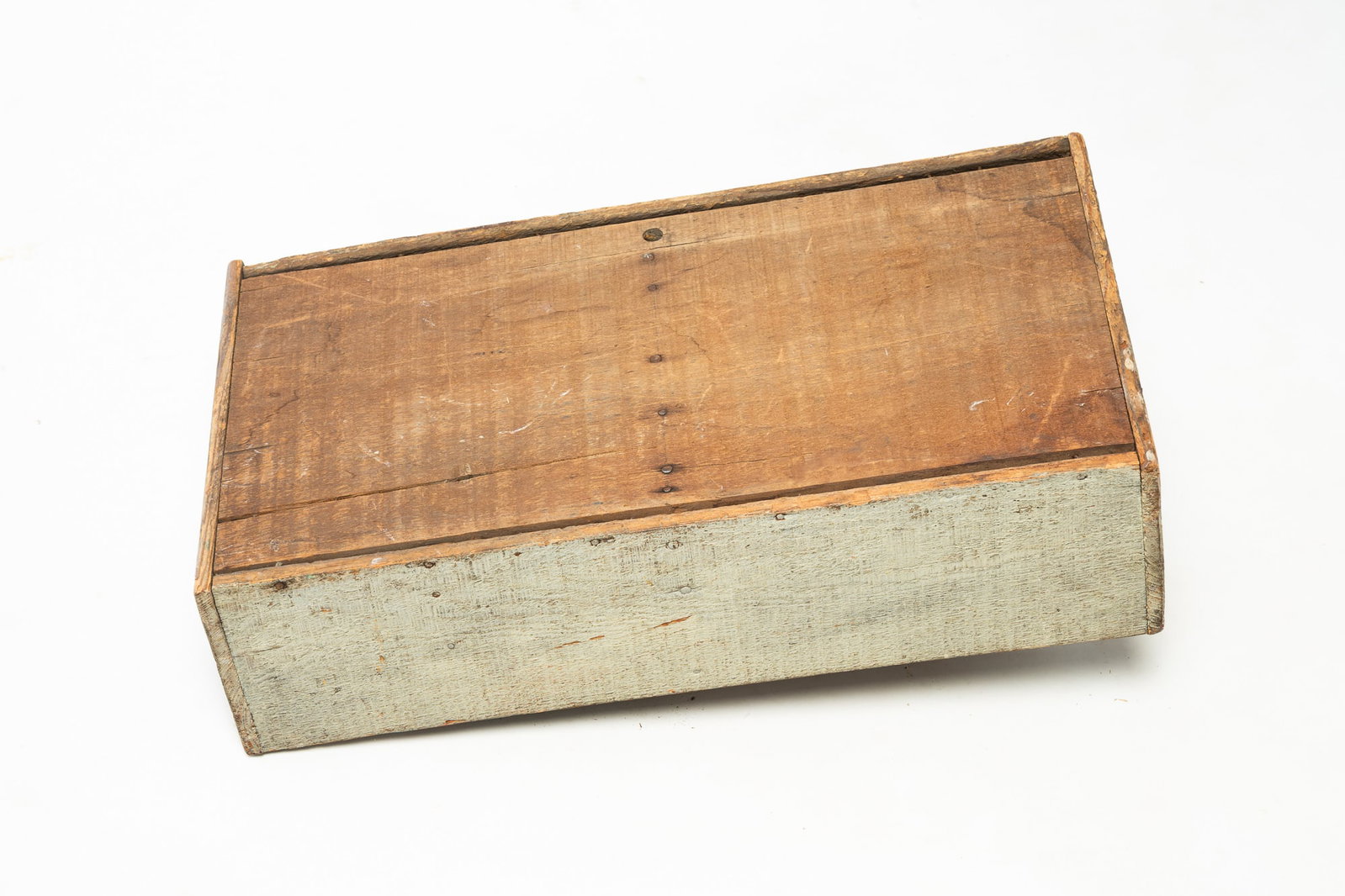 GRAY-PAINTED PINE CARRIER. - 4