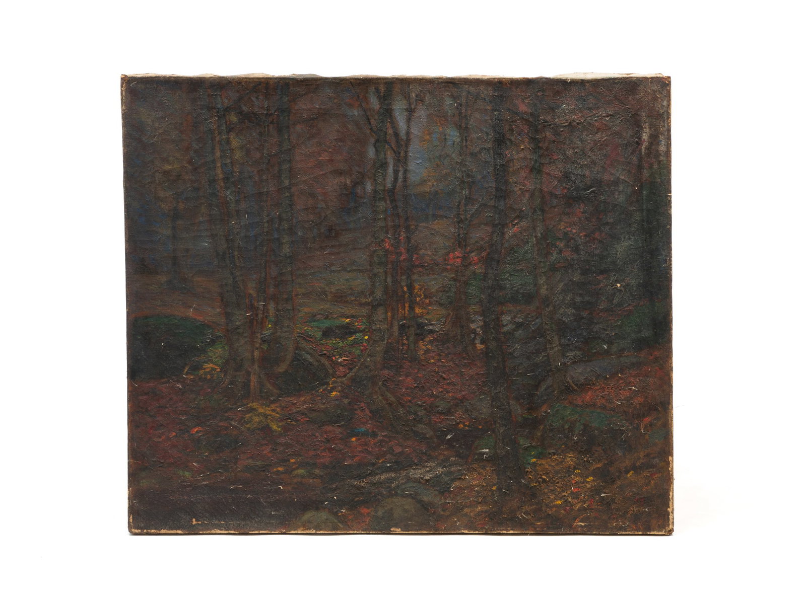 EDWARD PARKER HAYDEN (OHIO/NEW YORK/MASSACHUSETTS, 1858-1922) "WEST WOODS" OIL ON CANVAS. (1 of 4)