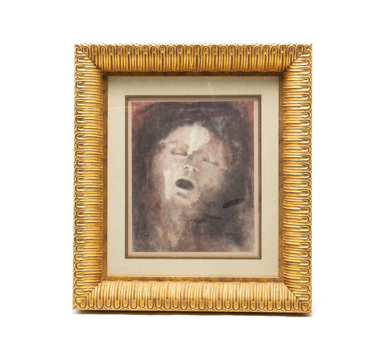 LEONOR FINI (ARGENTINE-ITALIAN, 1907-1996) "VISAGE" LITHOGRAPH IN COLORS. (1 of 5)