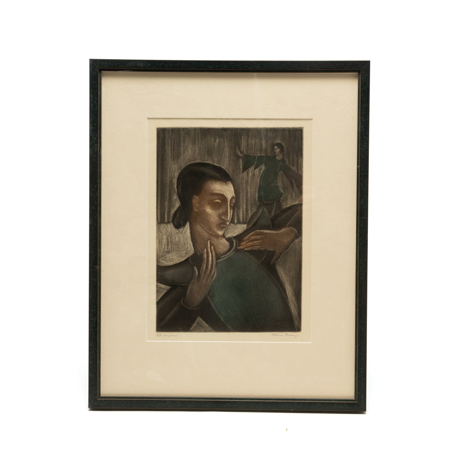 KALMAN KUBINYI (CLEVELAND, OHIO, 1906-1973) "SARABAND" MEZZOTINT. (1 of 5)