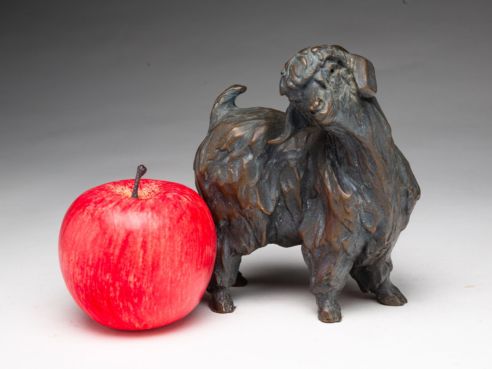 DIMINUTIVE SIGNED BRONZE GOAT STATUE. (1 of 5)