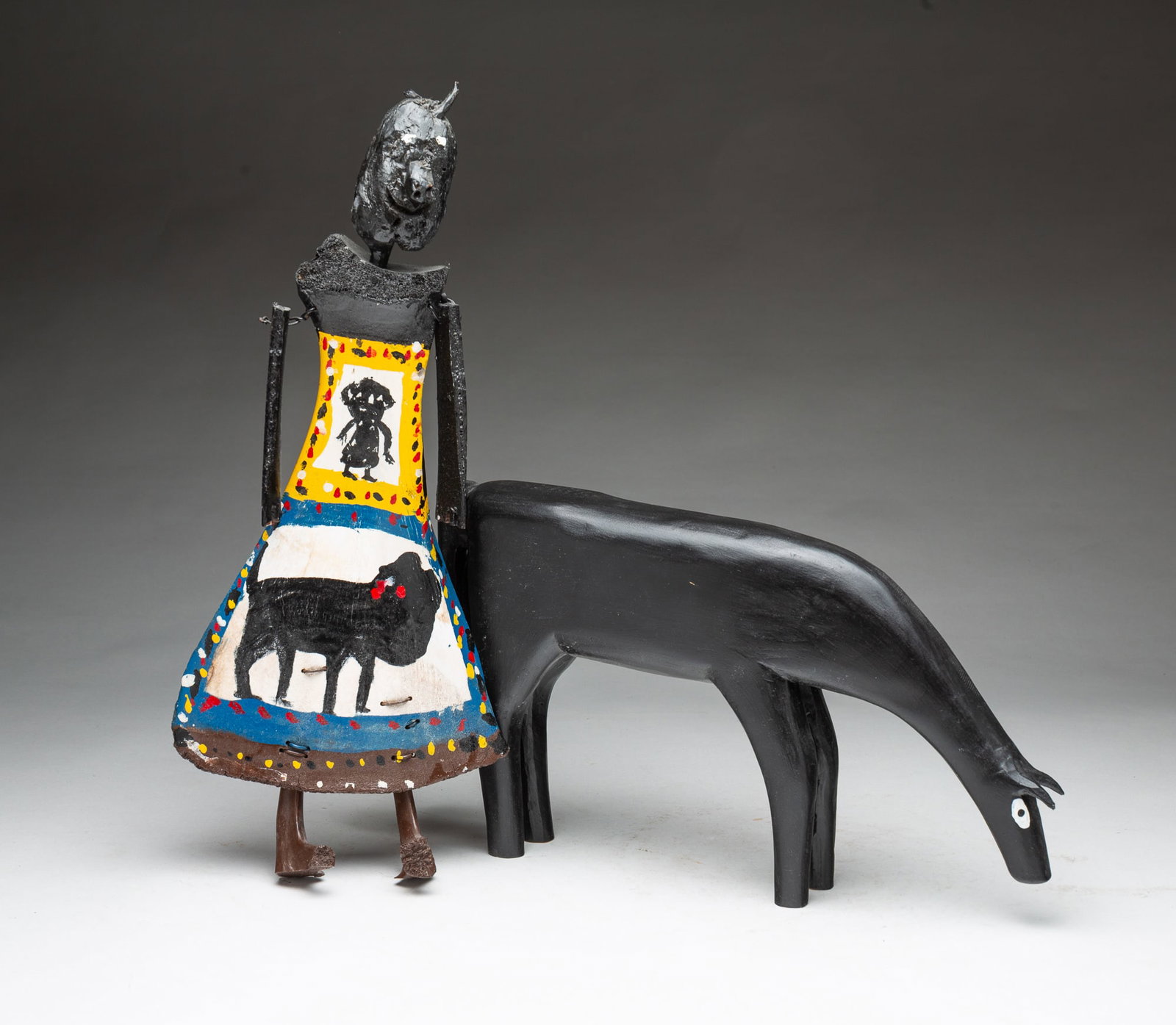 MINNIE ADKINS (KENTUCKY, B. 1934) AND JAMES "BUDDY" SNIPES (ALABAMA, B. 1943) FOLK ART SCULPTURES. (1 of 6)