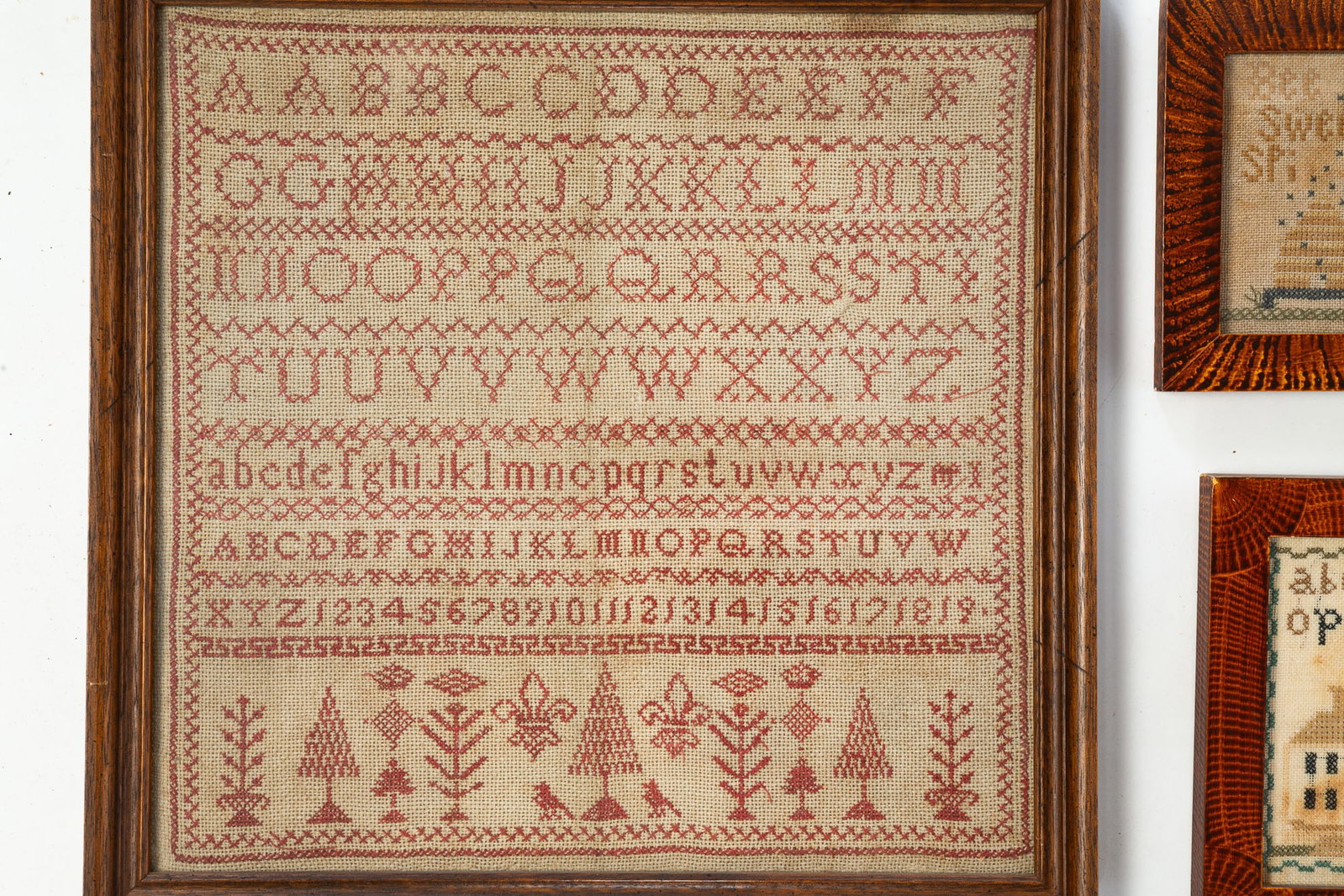 FIVE FRAMED DECORATIVE ITEMS. - 2