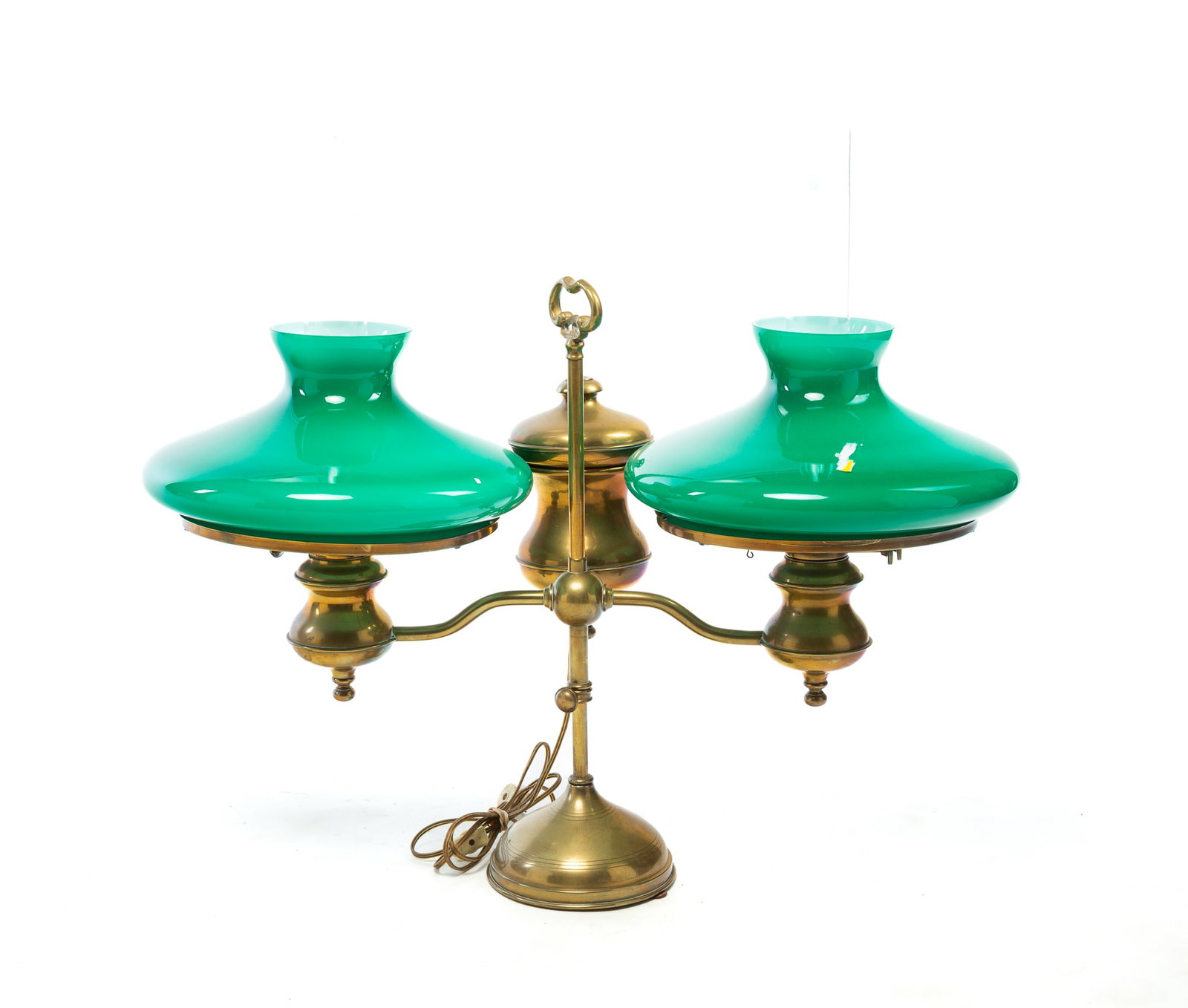 DOUBLE BRASS STUDENT LAMP. - 2