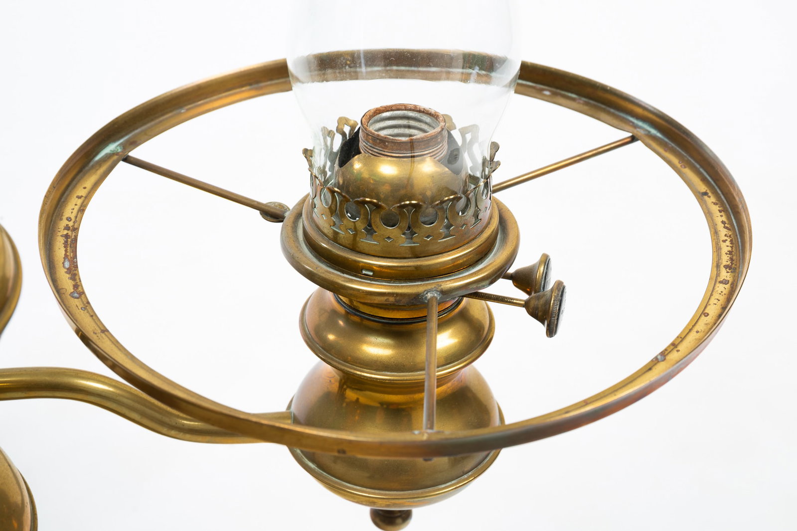DOUBLE BRASS STUDENT LAMP. - 4