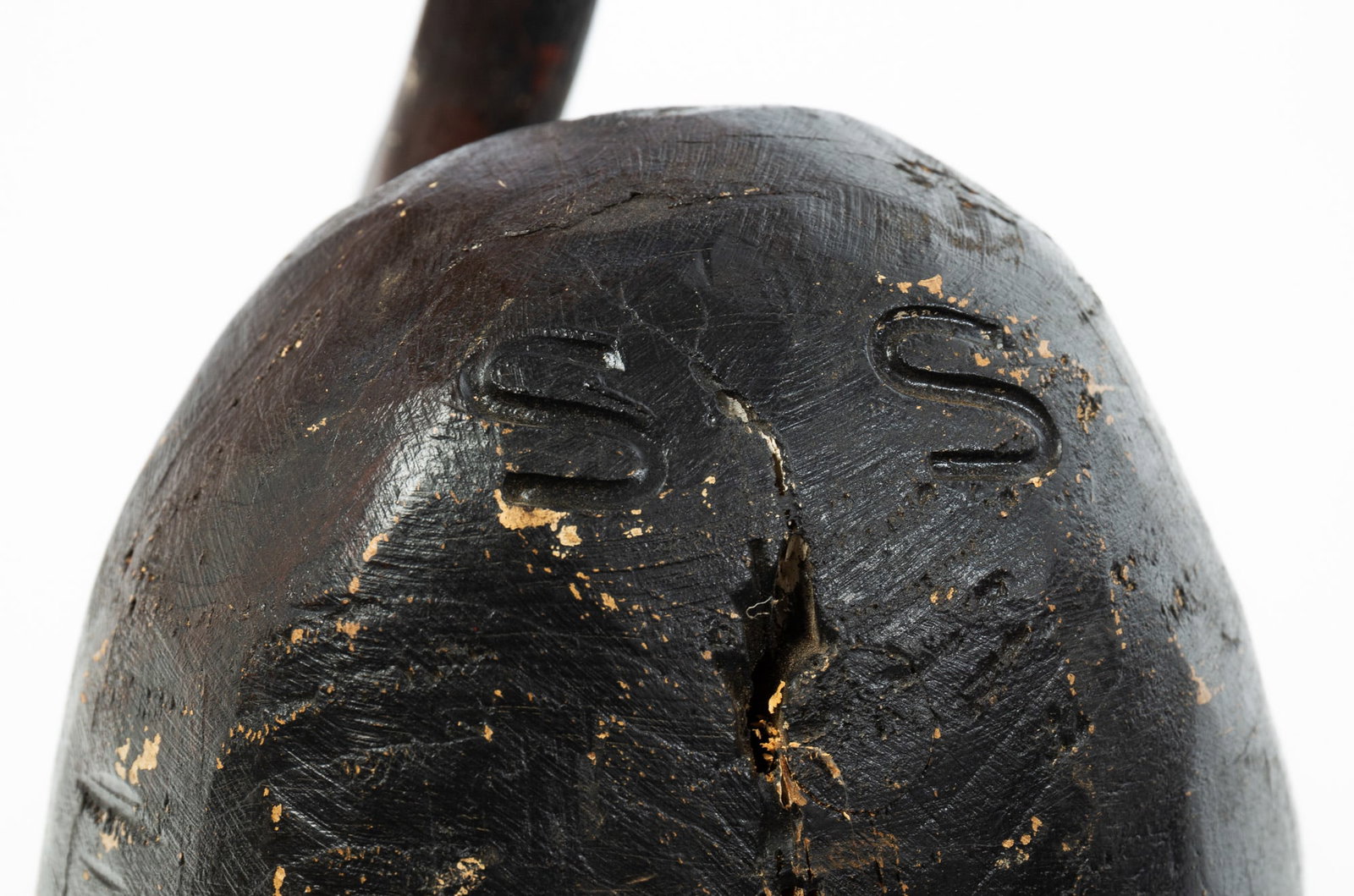 LARGE CARVED AND PAINTED CANVASBACK DUCK DECOY. - 6