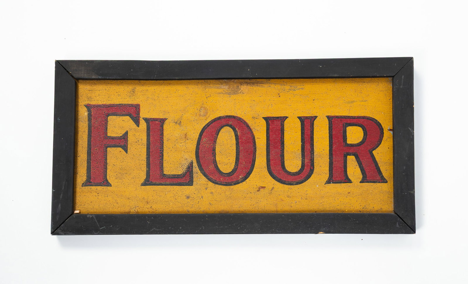 PAINTED WOOD "FLOUR" TRADE SIGN. (1 of 4)