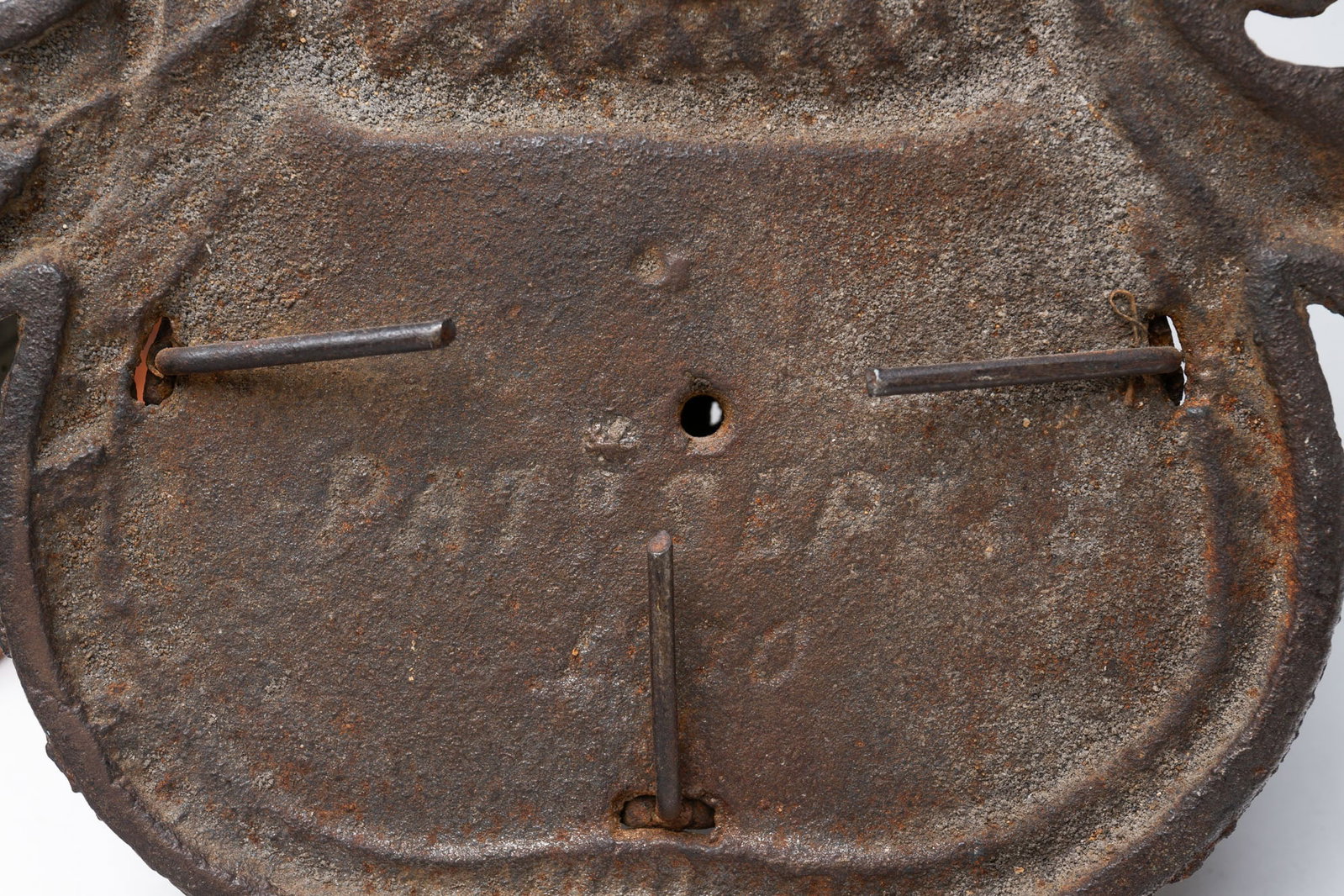 THREE METAL ITEMS INCLUDING A BOOT SCRAPER. - 5