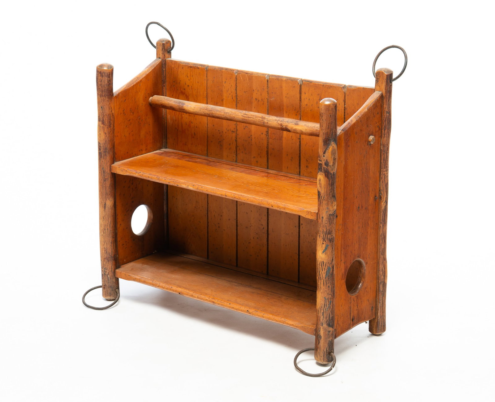 OLD HICKORY HANGING SHELF. (1 of 4)