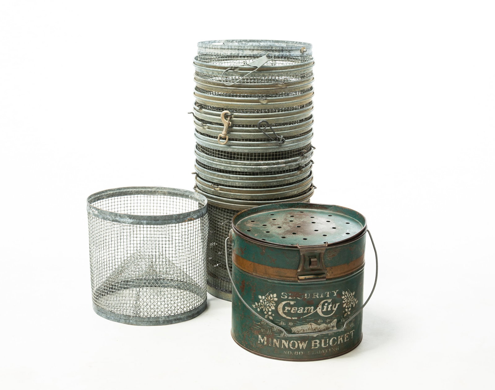 "CREAM CITY SECURITY" MINNOW BUCKET. (1 of 7)