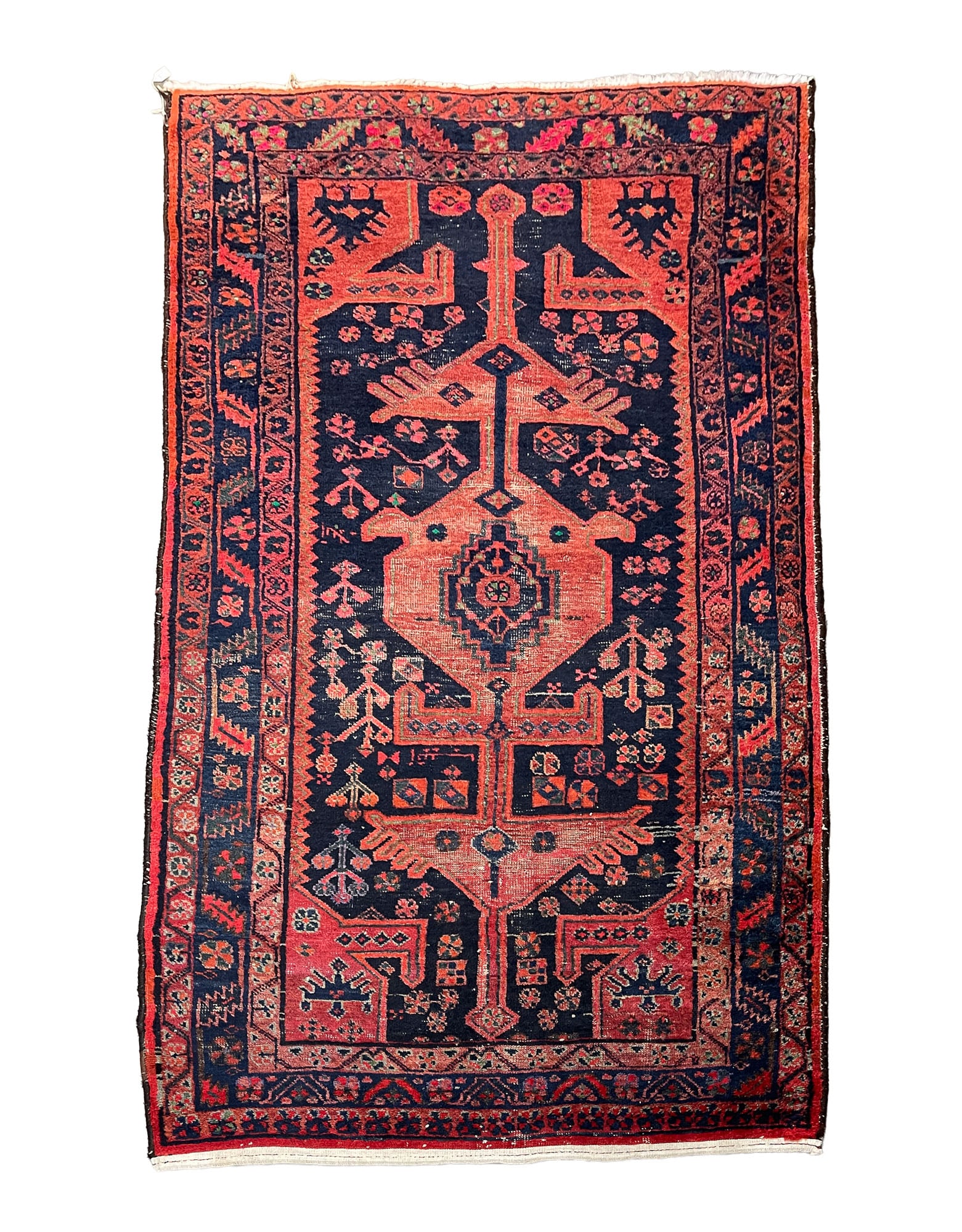 PERSIAN HAND-KNOTTED WOOL AREA RUG. (1 of 4)