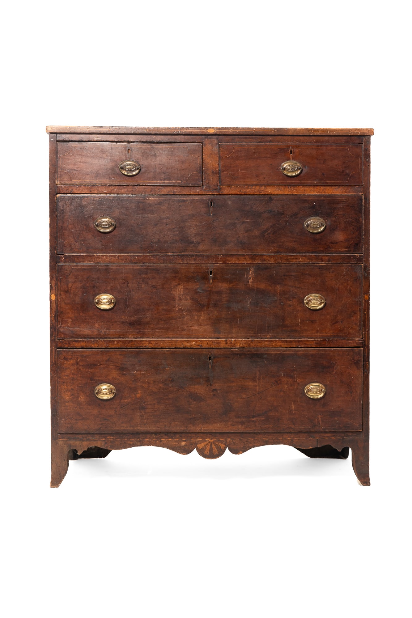 WESTERN PENNSYLVANIA HEPPLE WHITE CHEST WITH VINE INLAY. (1 of 6)