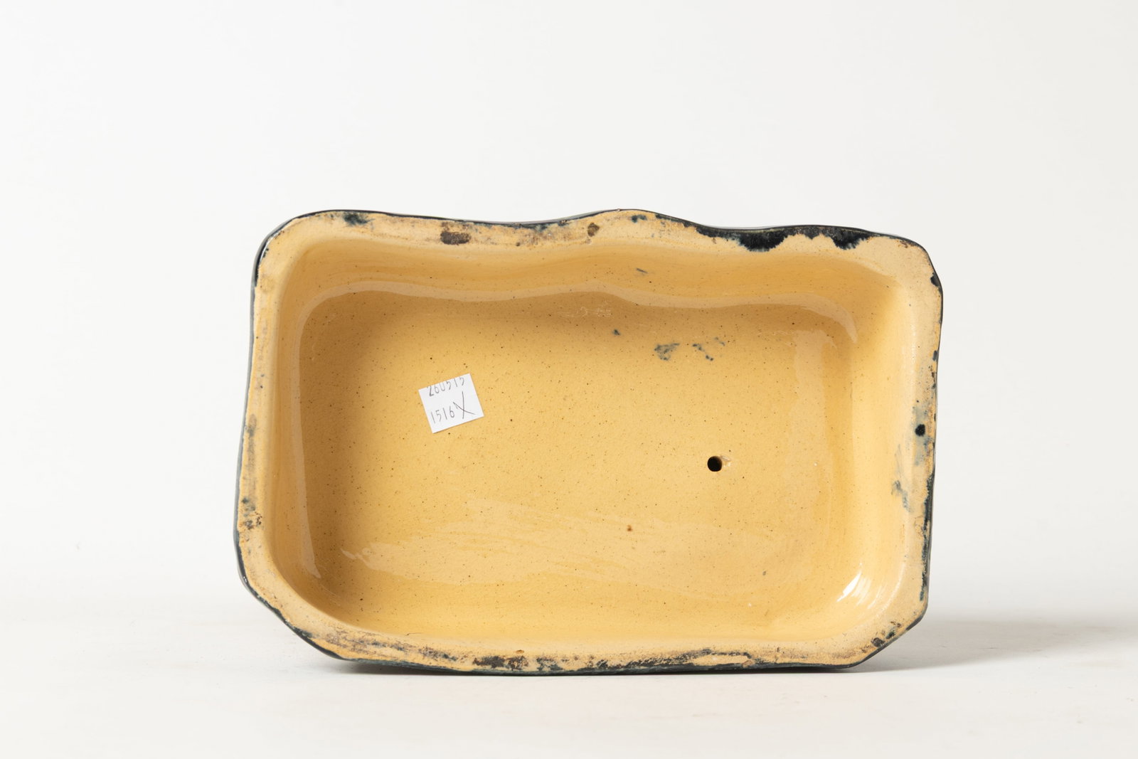 OHIO YELLOWWARE SEATED SPANIEL. - 10