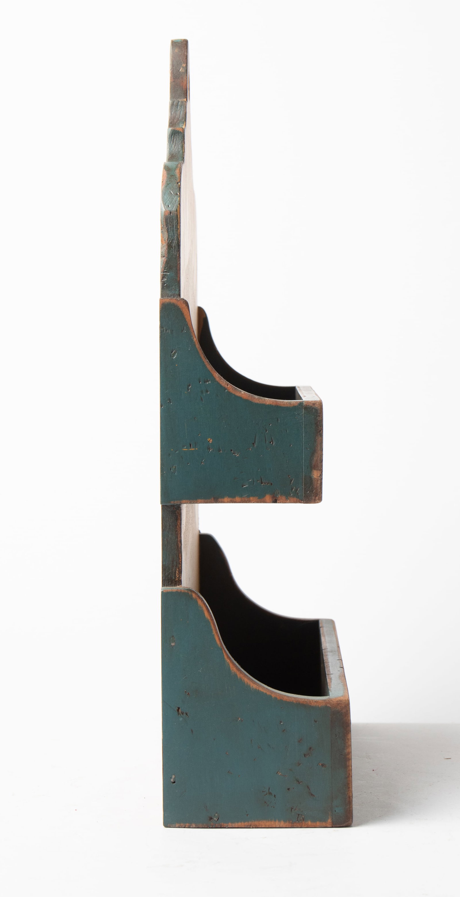 THREE PAINTED WALL HANGING ITEMS. - 6
