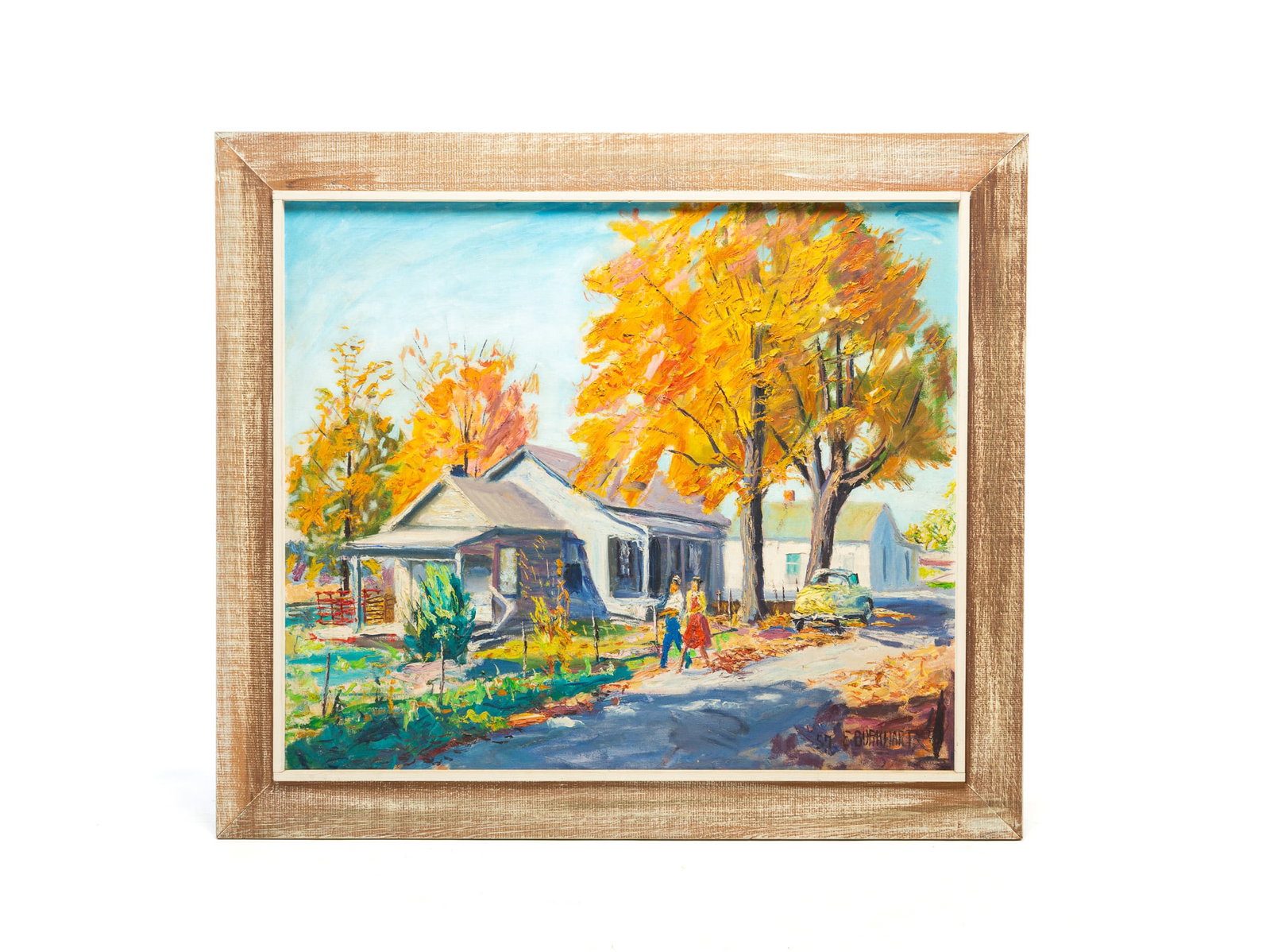EMERSON BURKHART (OHIO, 1905 - 1969) "BLACKLICK, OHIO" OIL ON CANVAS. (1 of 6)