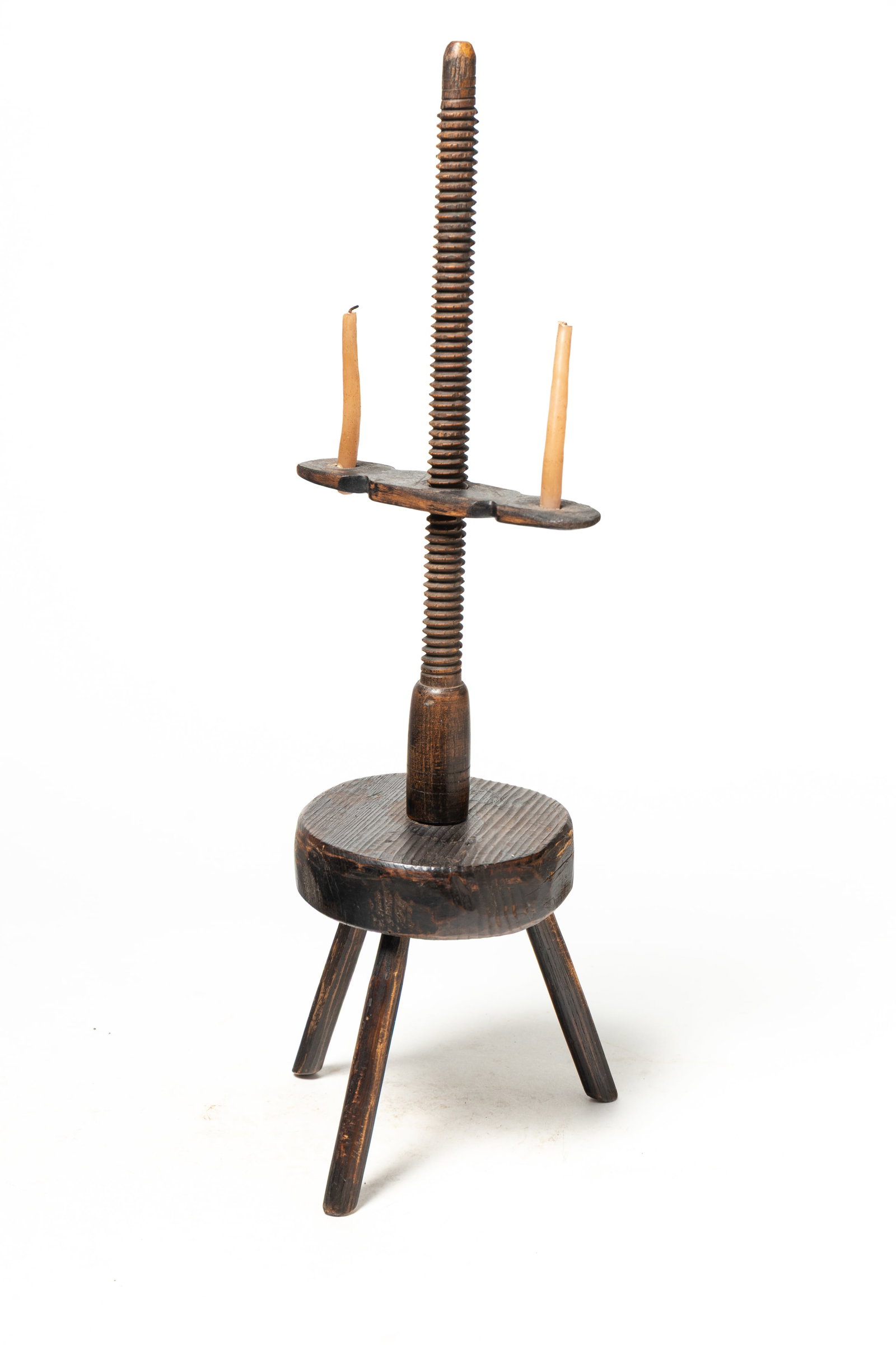 ADJUSTABLE TABLETOP CANDLE HOLDER.