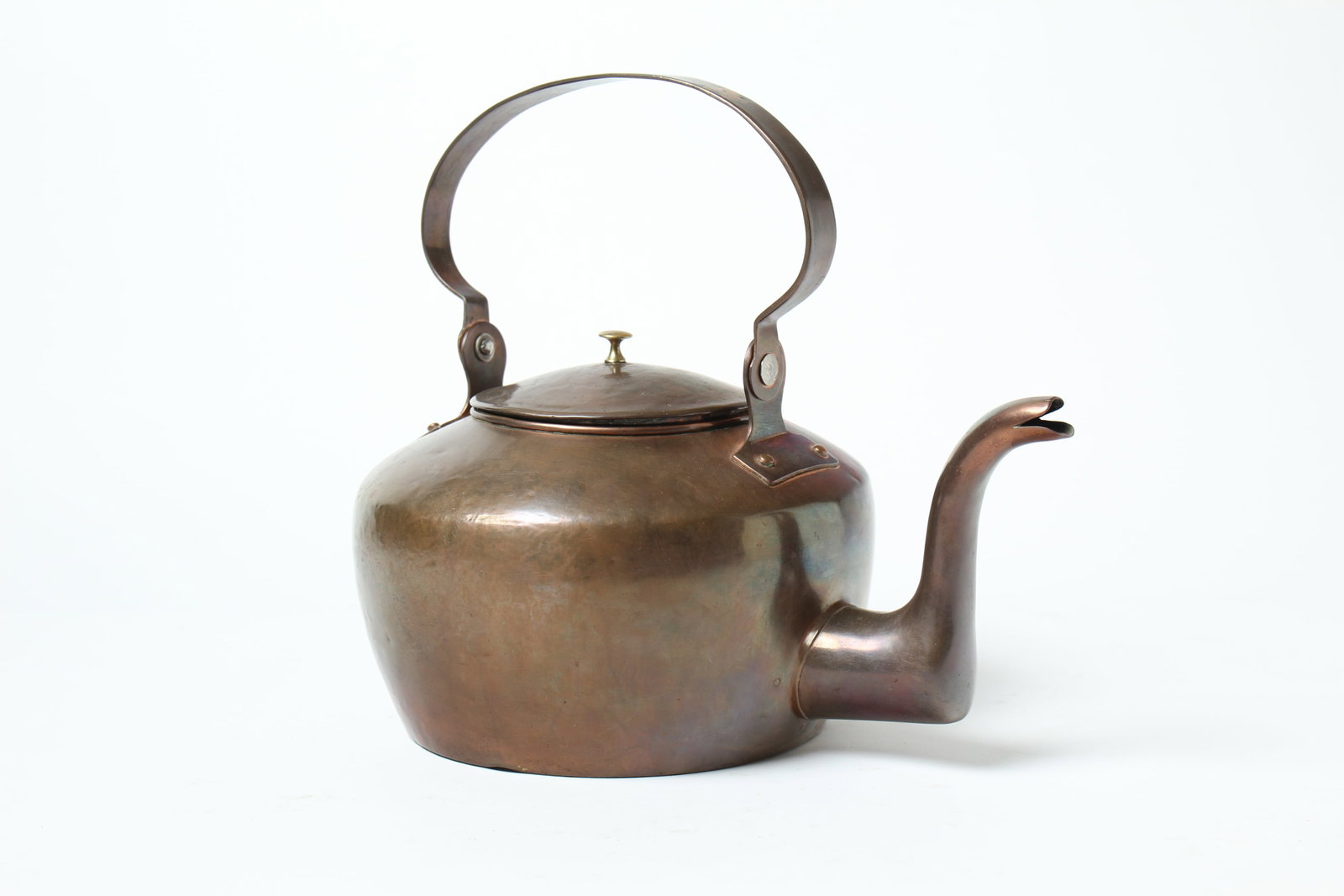 JOHN UPPERMAN (LANCASTER, PENNSYLVANIA) COPPER TEA KETTLE. (1 of 5)