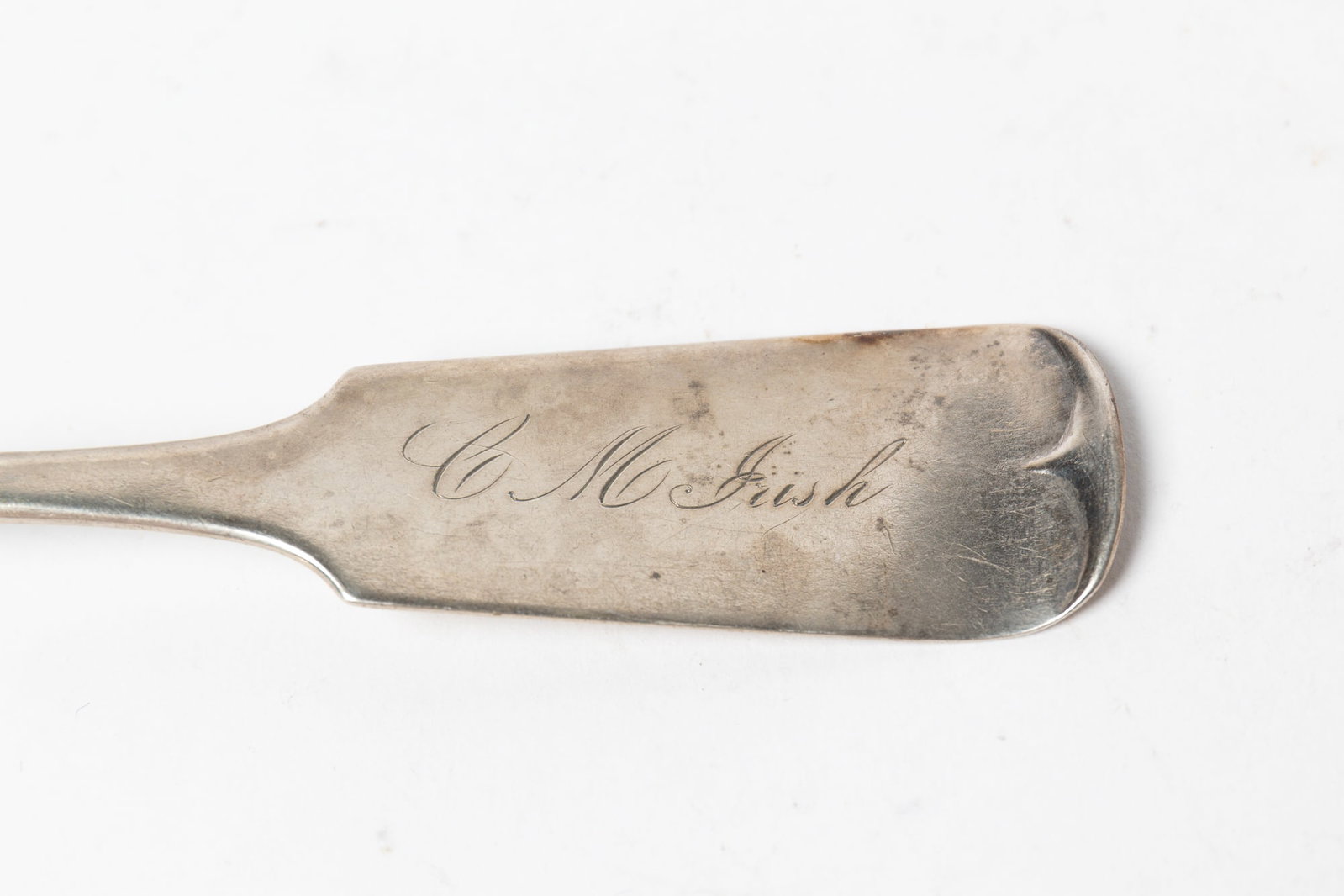 SIX COIN SILVER SERVING SPOONS. - 2