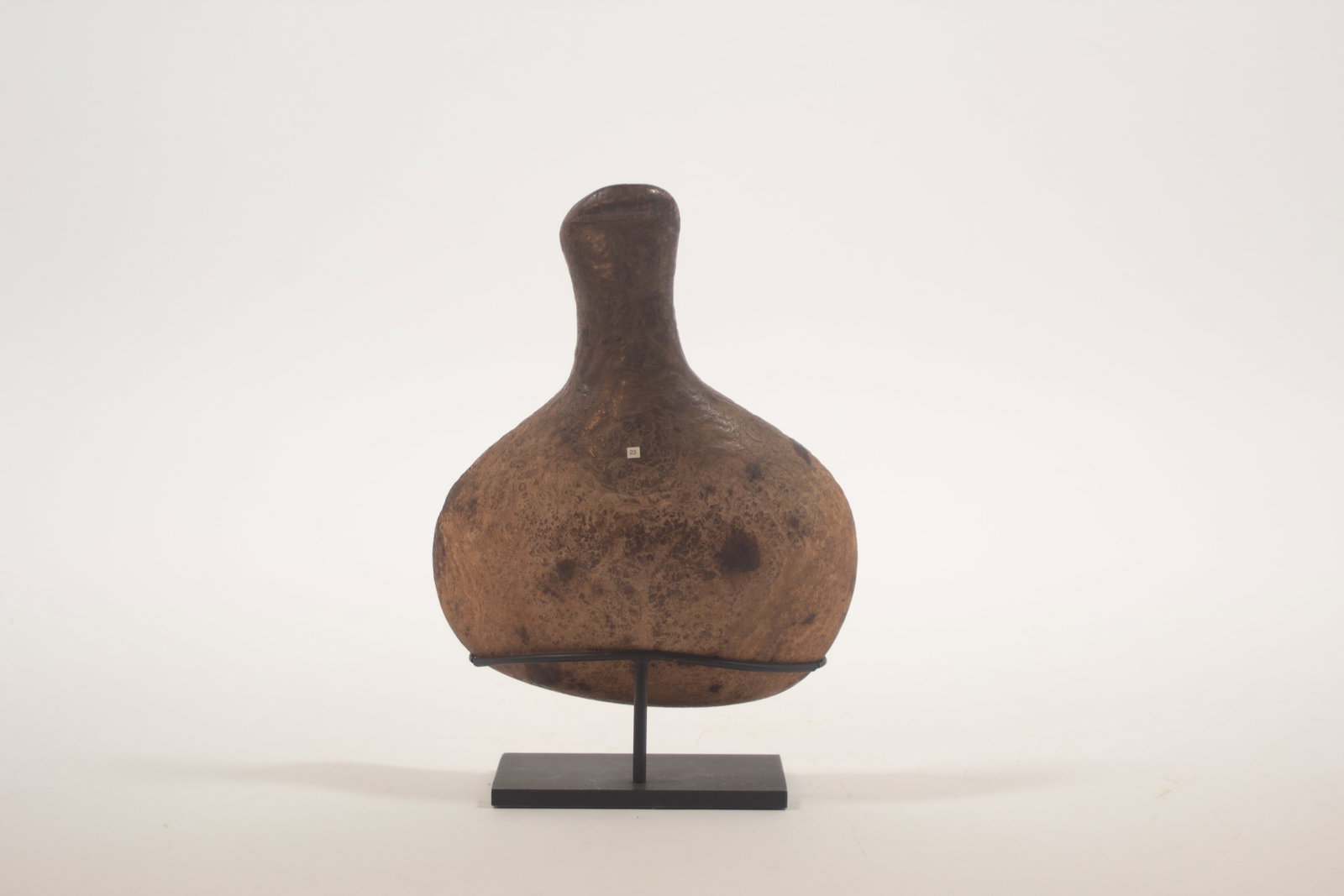 EASTERN GREAT LAKES WOODLANDS ASH BURL LADLE.: EASTERN GREAT LAKES WOODLANDS ASH BURL LADLE. Native American, mid- 18th Century. Typical form with handle. 7.75"l. 6.25"w. Cataloger's Note: Illustrated and discussed in North American Burl Treen, pa