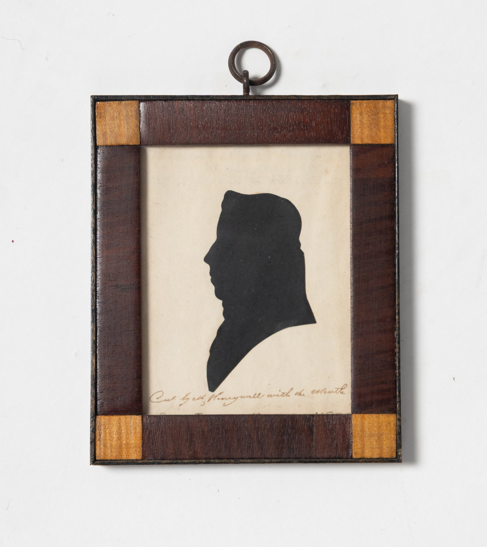 MARTHA ANN HONEYWELL (1787 - 1847) CUT SILHOUETTE OF WILLIAM CARY, JR. (1 of 3)
