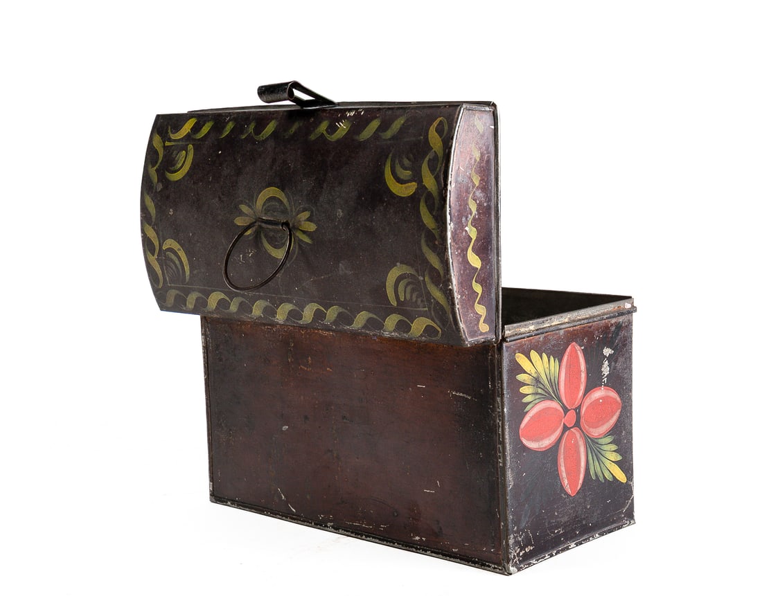 TOLE DOME TOP DOCUMENT BOX. - 4