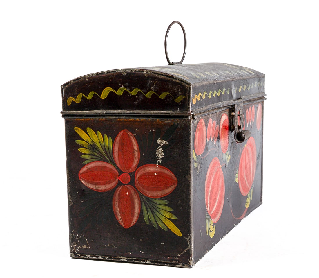 TOLE DOME TOP DOCUMENT BOX. - 5