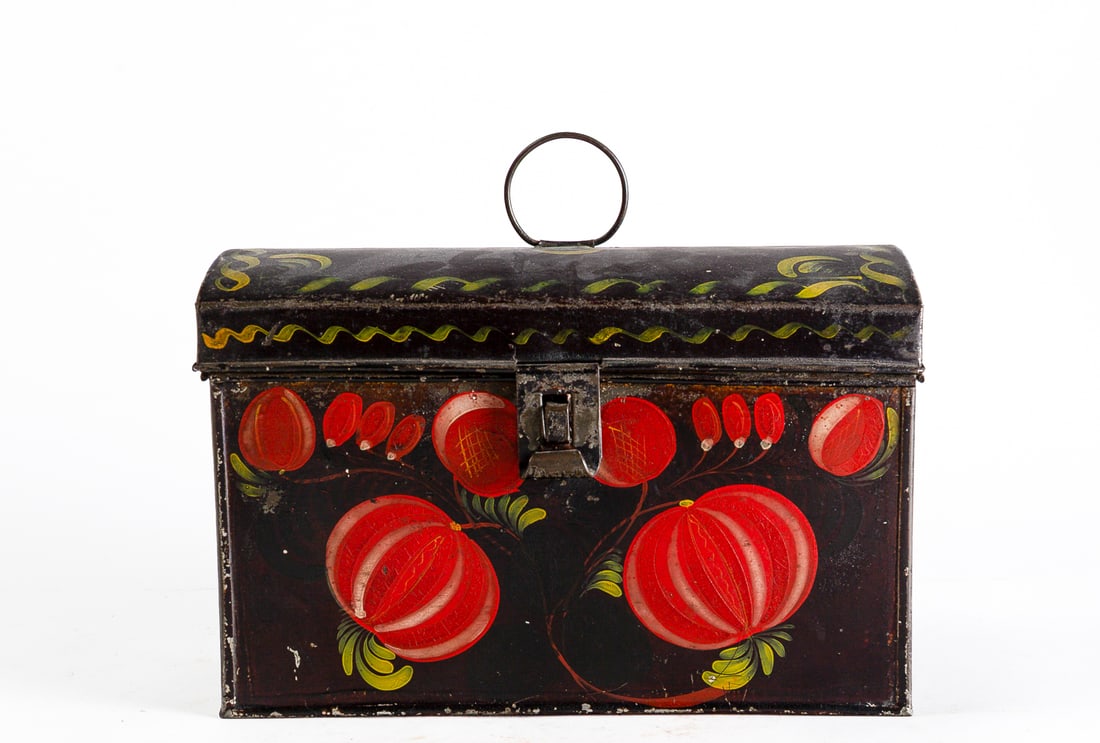 TOLE DOME TOP DOCUMENT BOX. - 6