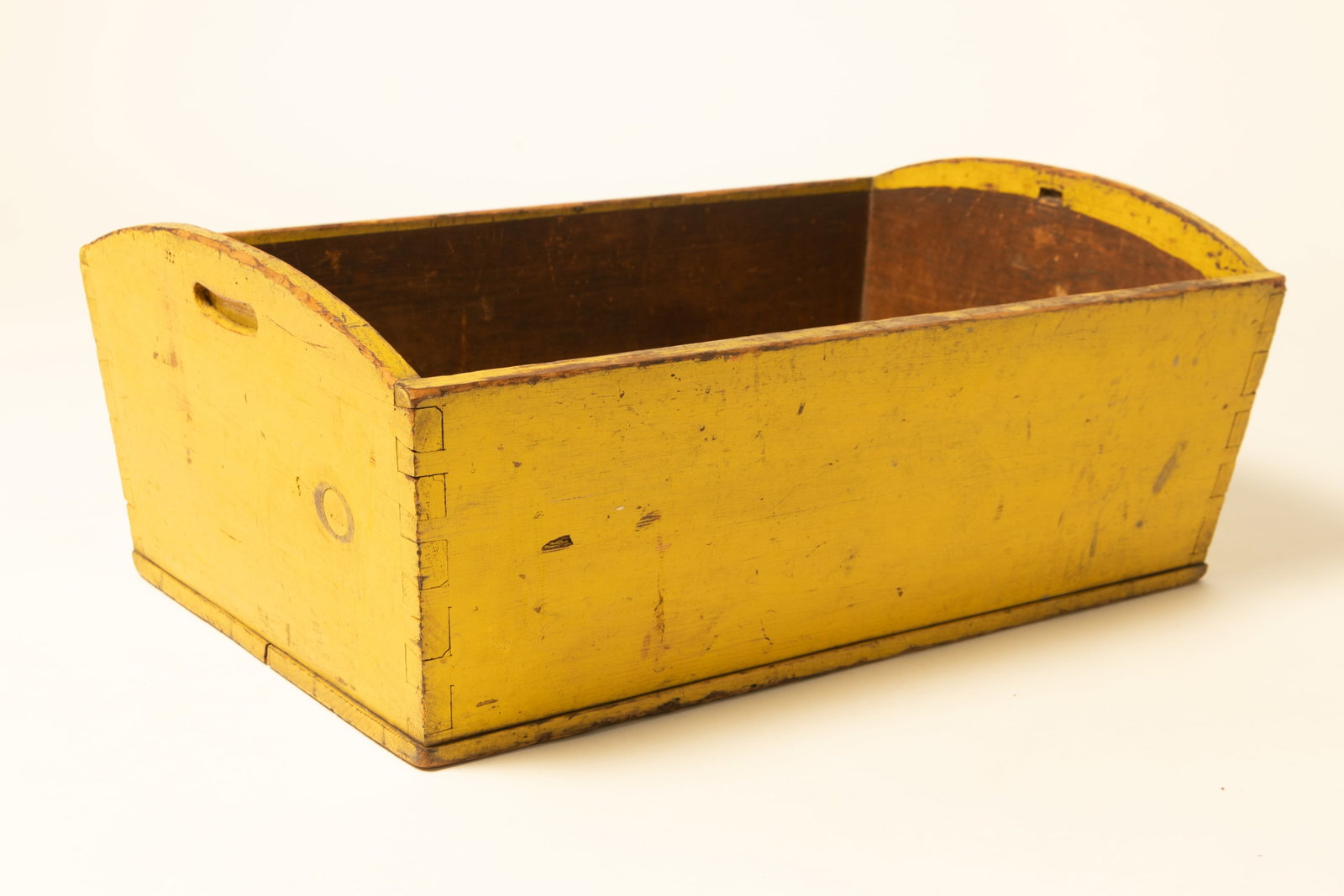 DOUGH BOX WITH ORIGINAL YELLOW PAINT. (1 of 7)