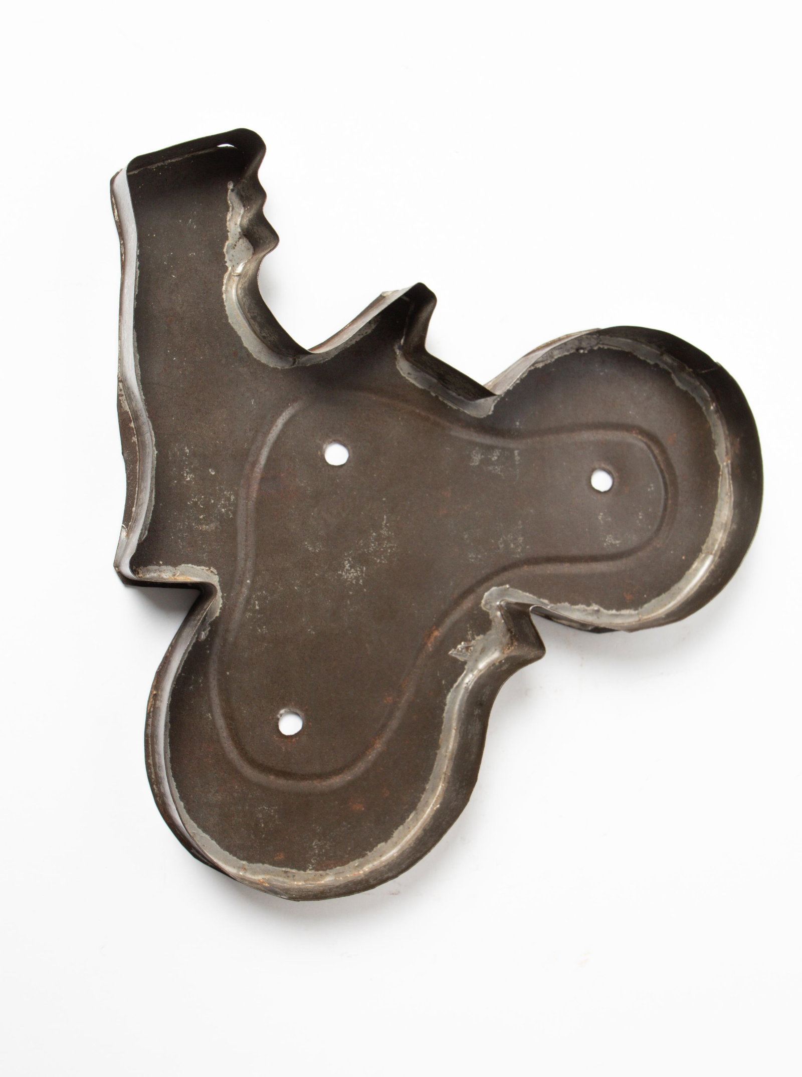 SCARCE LARGE COOKIE CUTTER OF A MOTORCYCLE AND RIDER. (1 of 3)