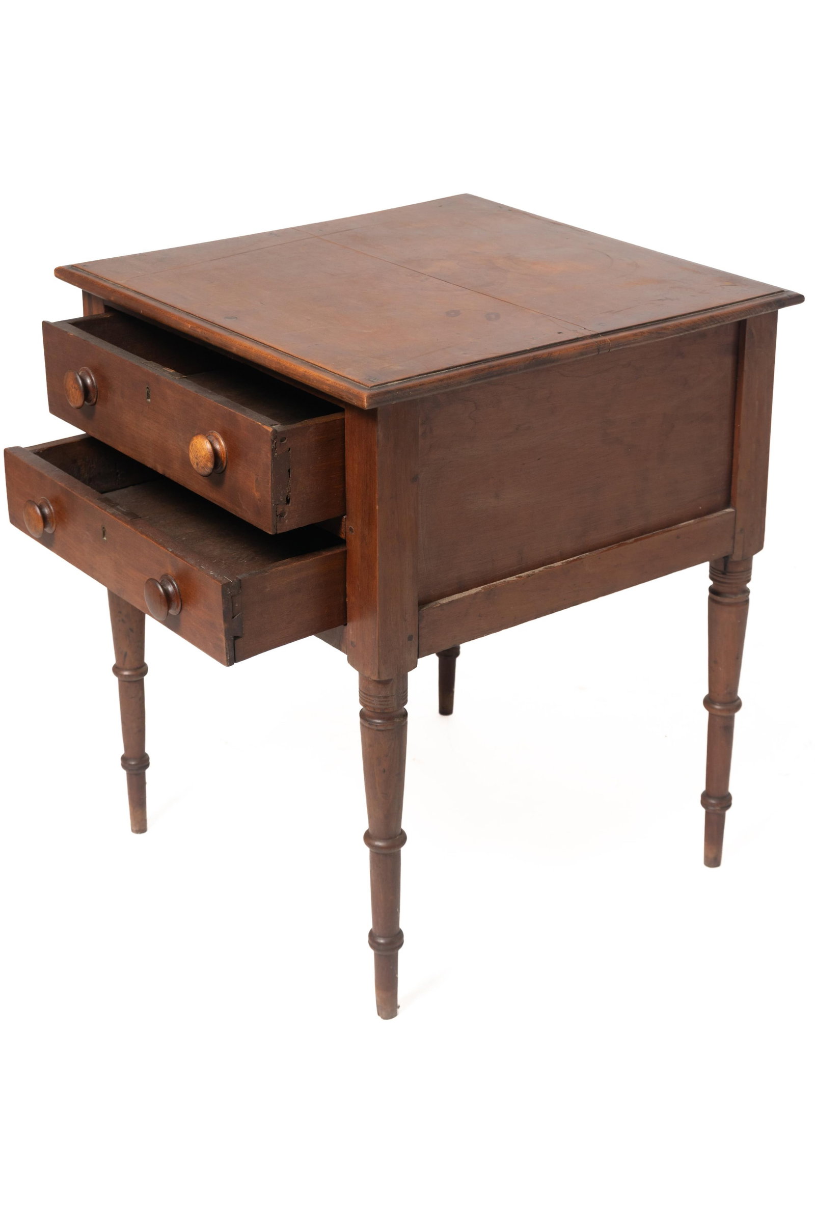 SHERATON CHERRY TWO DRAWER STAND. - 3