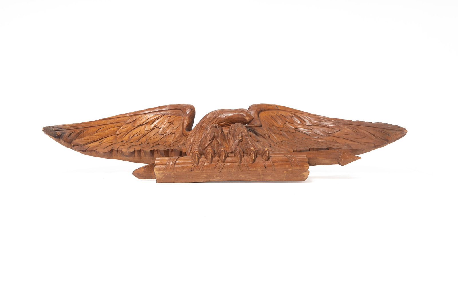 LARGE BELLAMY SCHOOL CARVED EAGLE. - 8