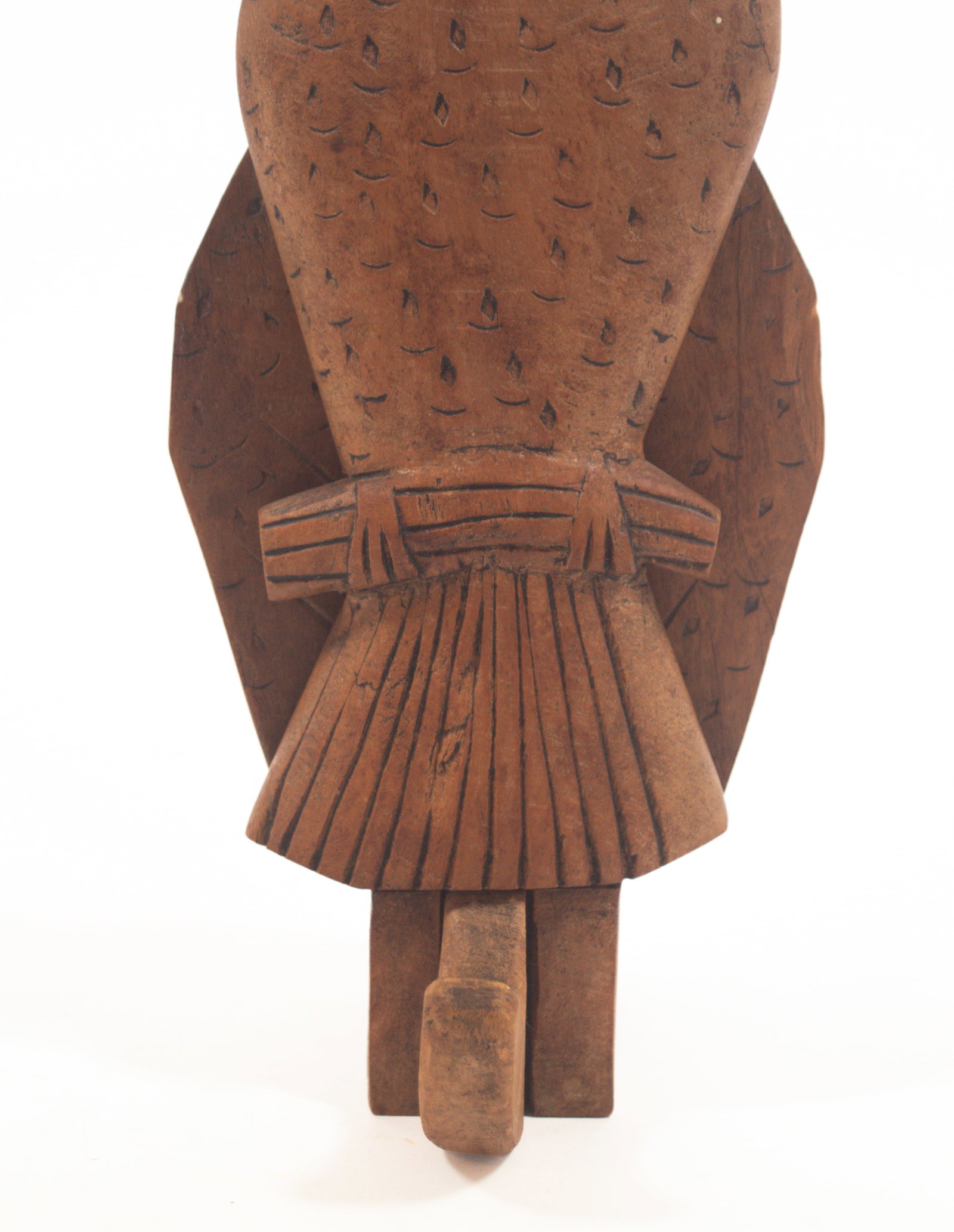 FOLKSY CARVED EAGLE WALL HOOK. - 2