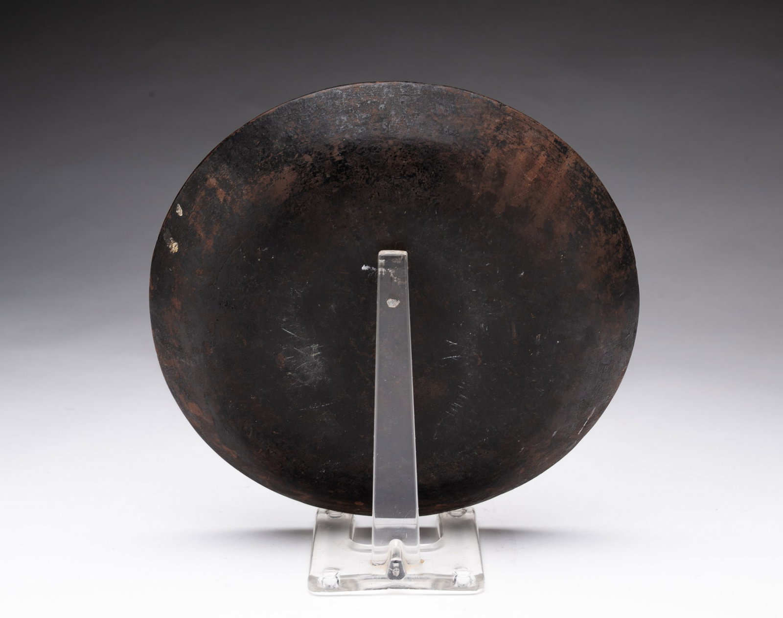 SLIP-DECORATED REDWARE PLATE. - 3