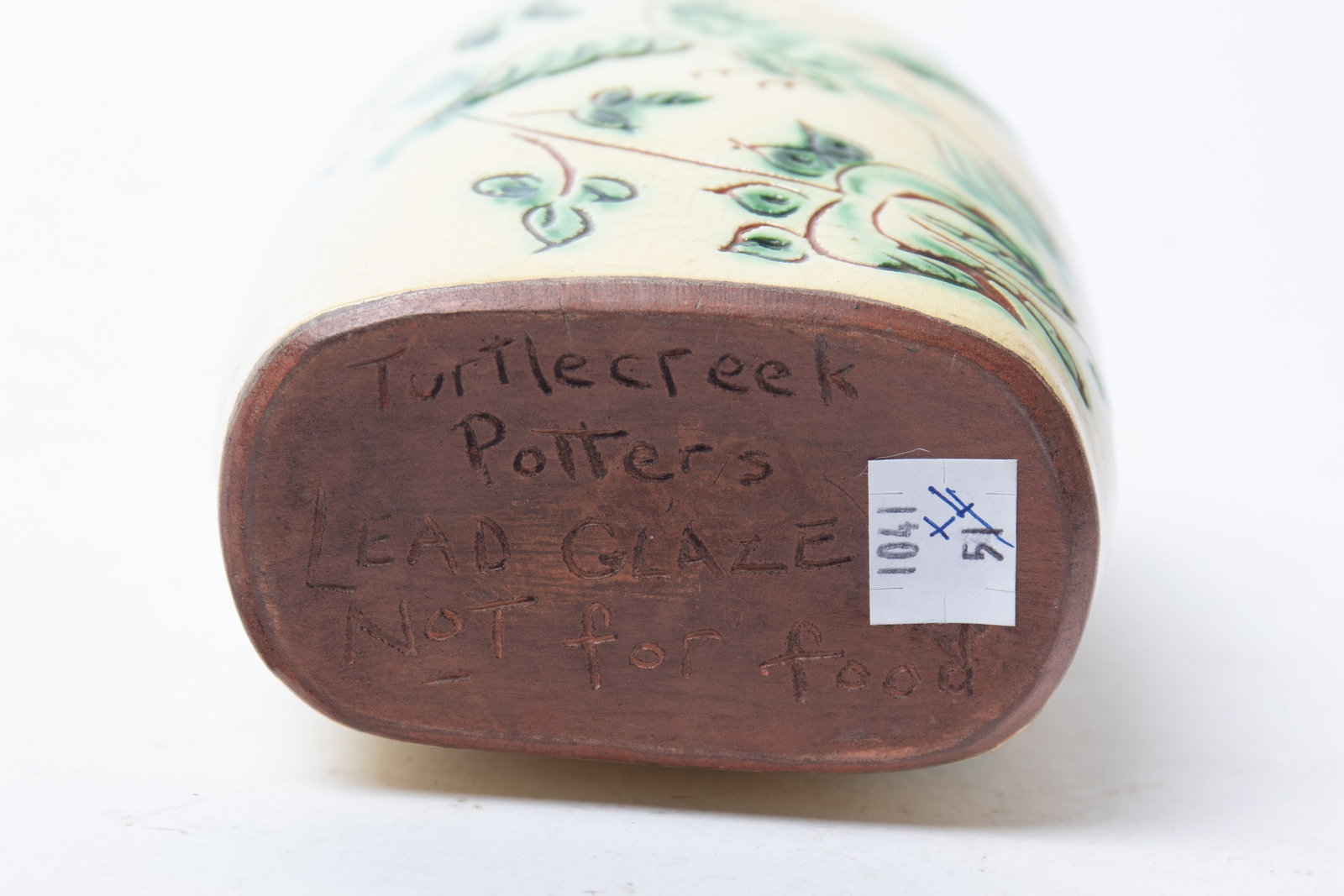 FOUR TURTLE CREEK REDWARE ITEMS. - 6
