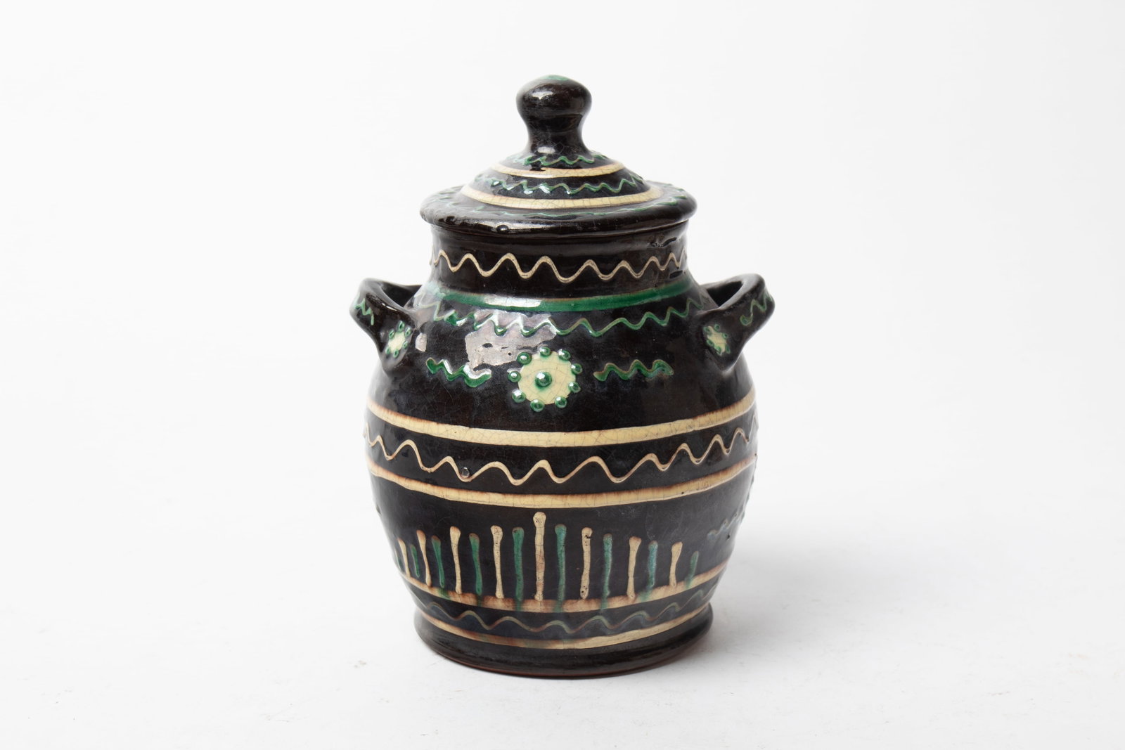 FOUR TURTLE CREEK REDWARE ITEMS. - 8