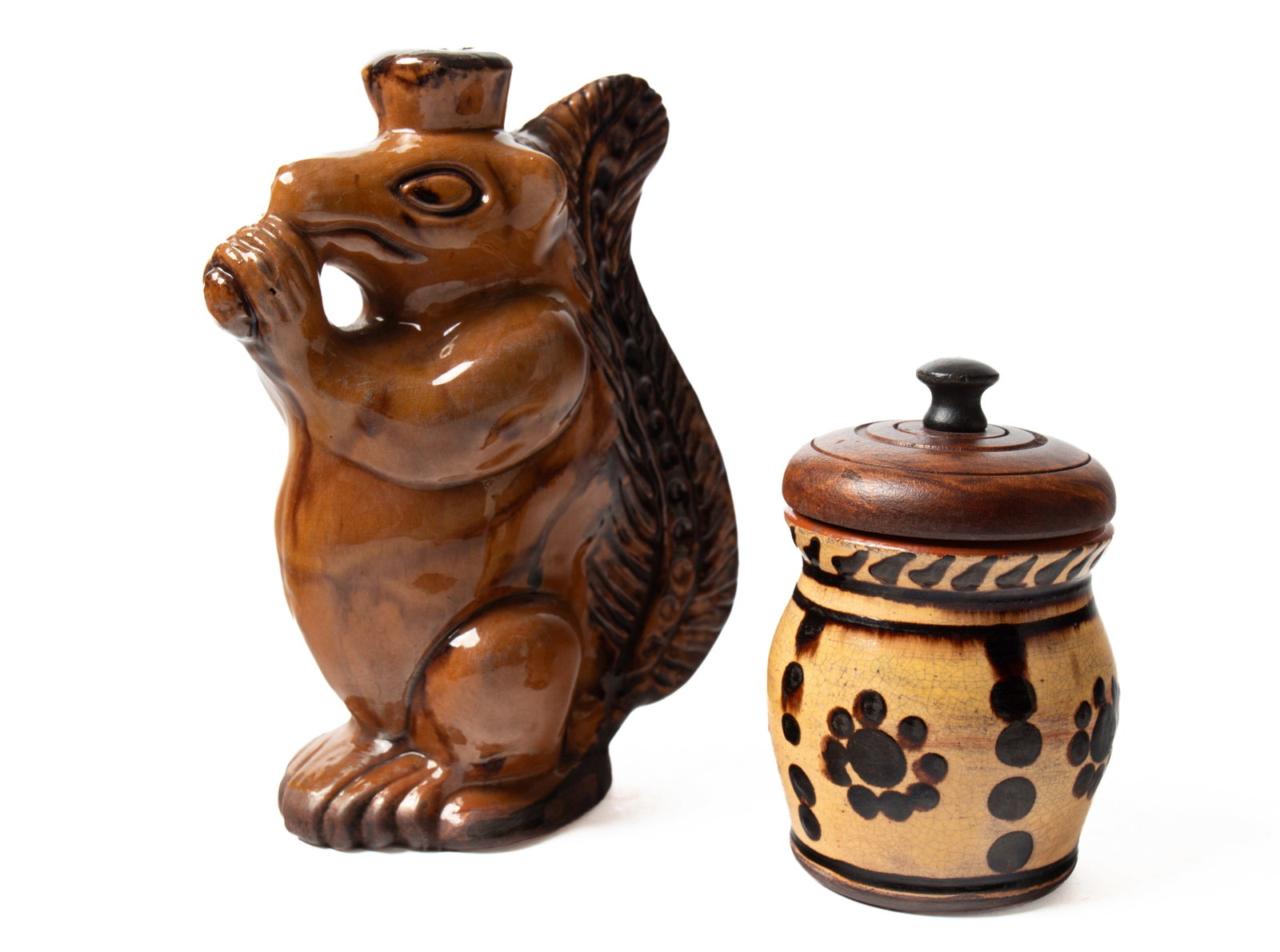 FIVE TURTLE CREEK REDWARE ITEMS. - 7