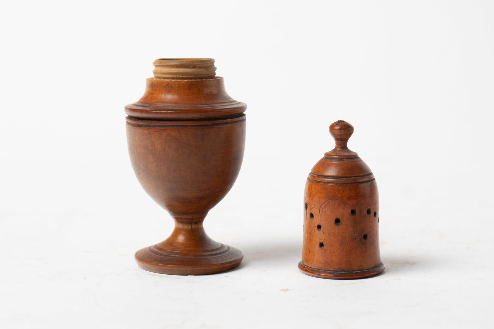 TREEN PEPPER POT. - 4