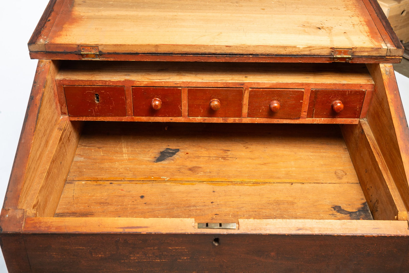 PAINTED SCHOOLMASTER'S DESK. - 3