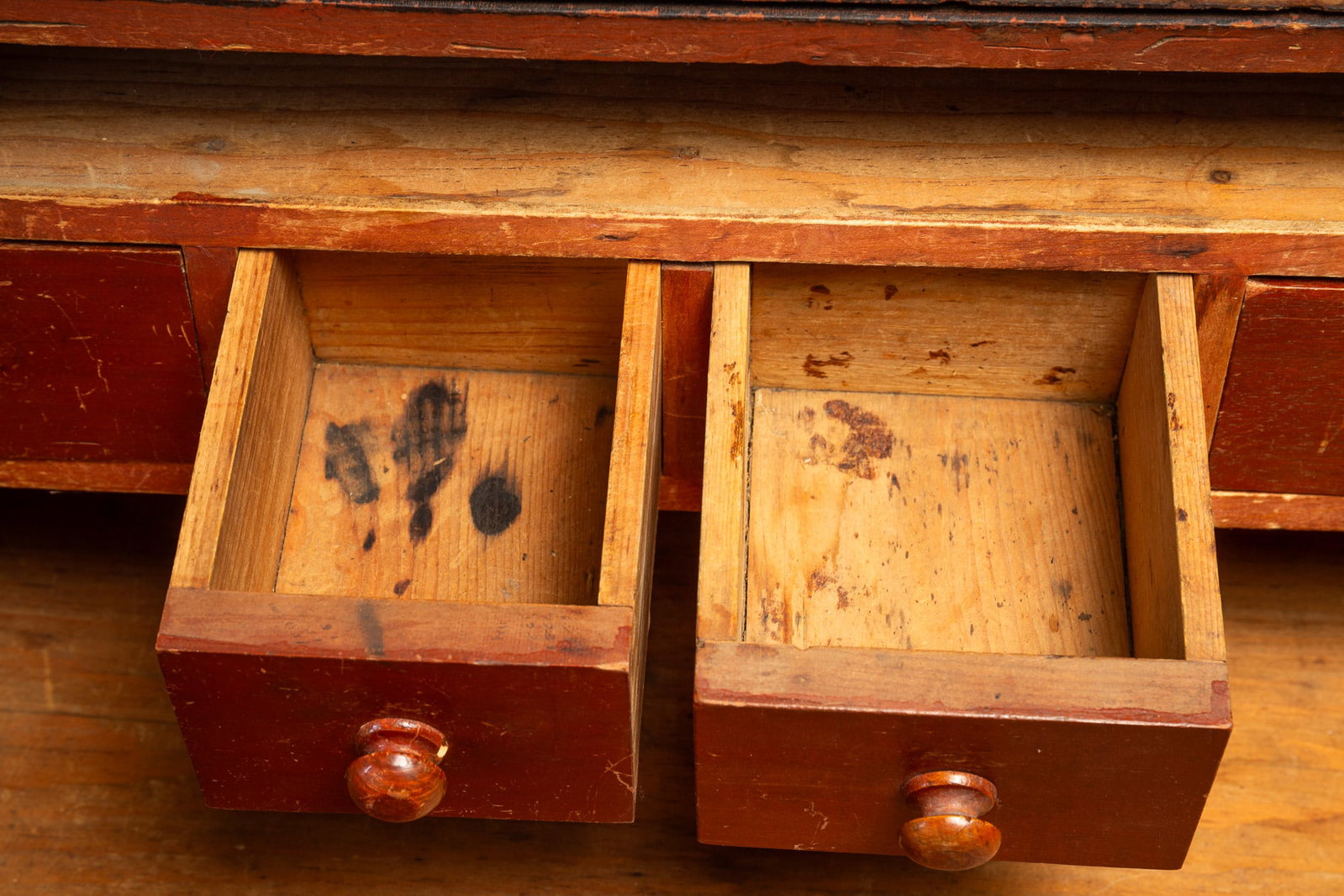 PAINTED SCHOOLMASTER'S DESK. - 4