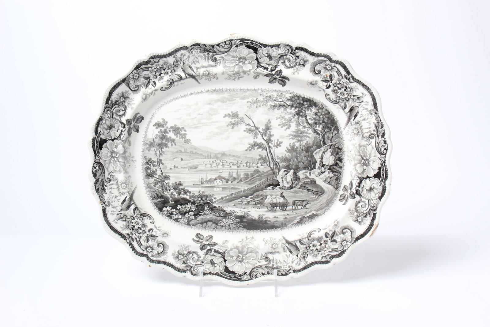 CLEWS BLACK TRANSFER "PICTURESQUE VIEWS NEWBURG HUDSON RIVER. (1 of 5)