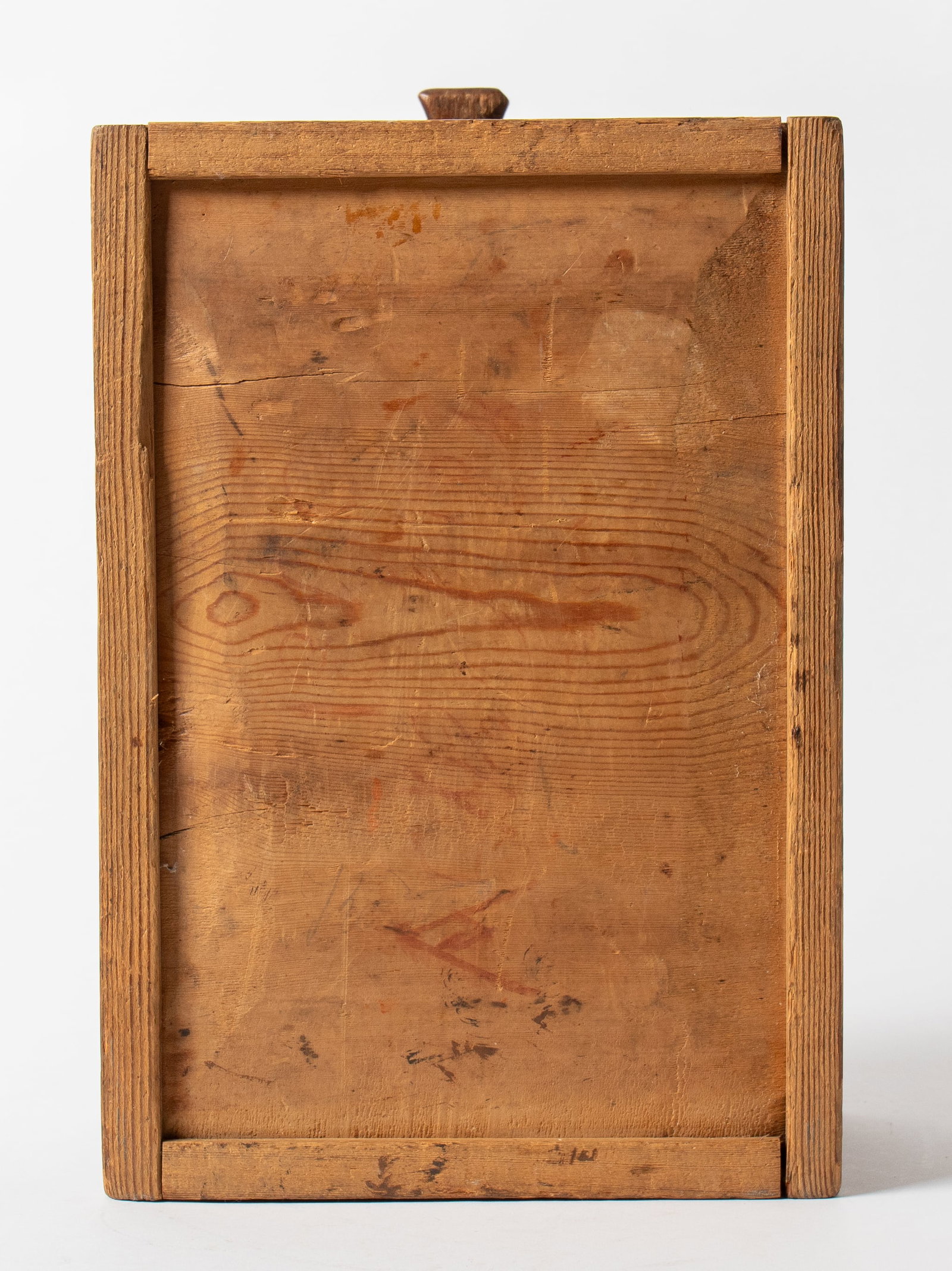 VINEGAR-GRAINED SLIDE LID BOX. - 5