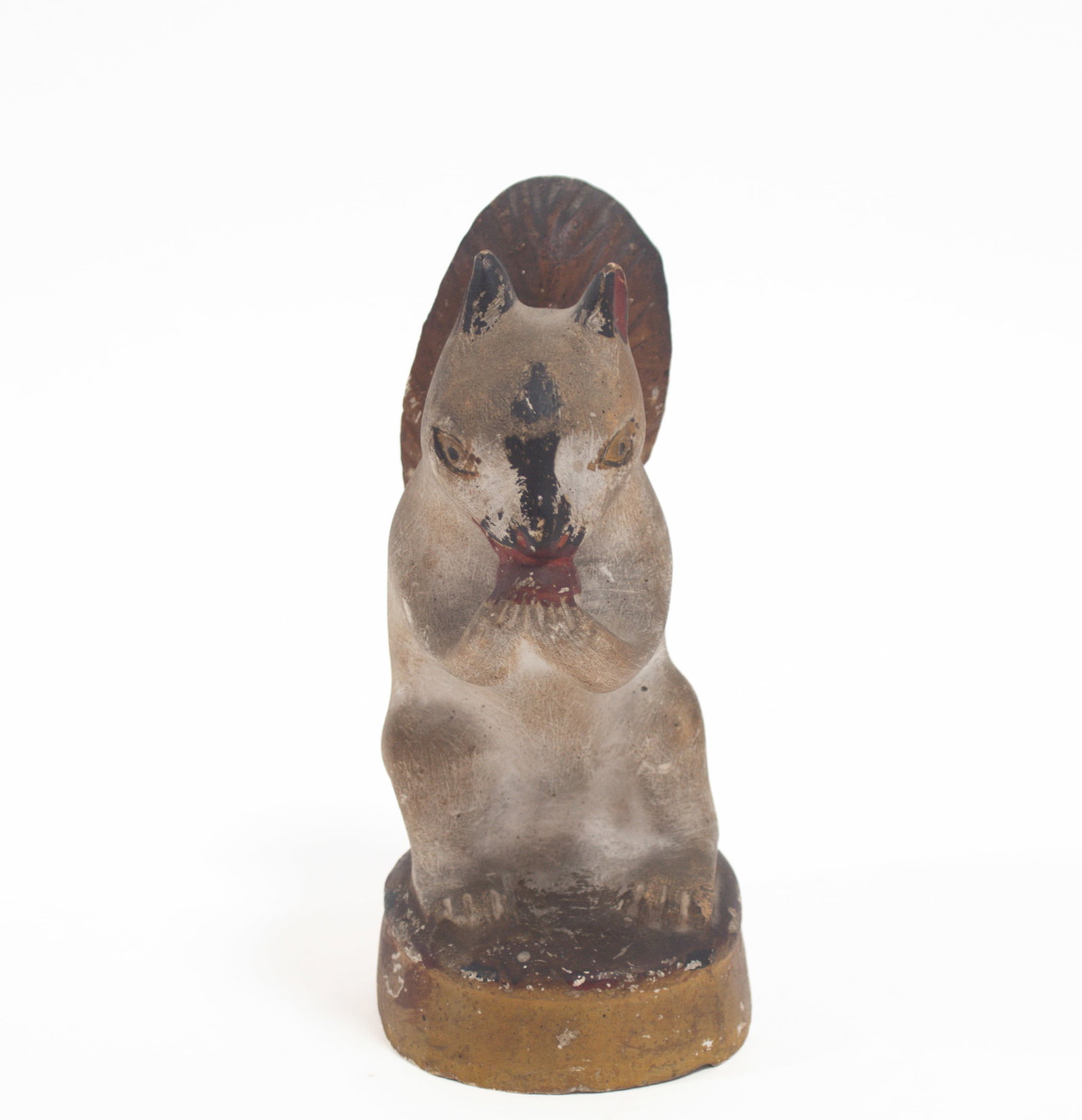 EARLY CHALKWARE SQUIRREL. - 3